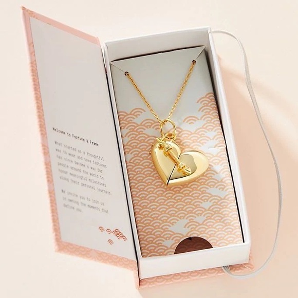 Fortune and Frame Love Letter Locket Necklace